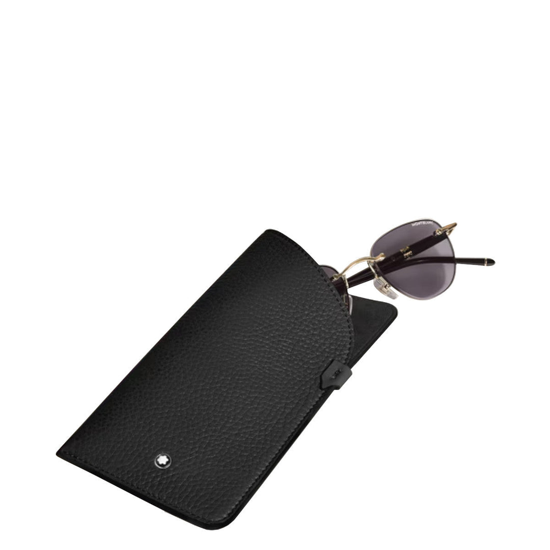Étui à LunettesMontblancÉtui à Lunettes Montblanc en Cuir Grainé Noir