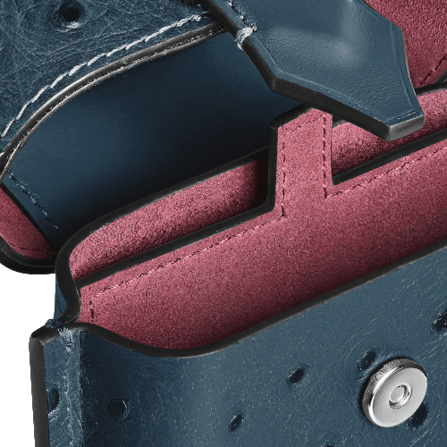 Étui pour styloMontblancÉtui Montblanc multifonction plume avec bandoulière en cuir embossé Autruche