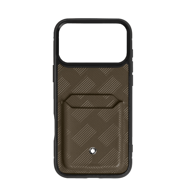 Étui pour téléphoneMontblancÉtui rigide en cuir extrême pour iPhone 17 Pro Max avec carte mémoire 2cc Montblanc Extreme 3.0
