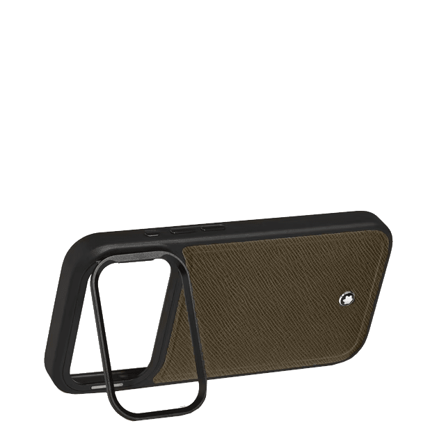 Étui pour téléphoneMontblancÉtui rigide pour iPhone 17 Pro en cuir Montblanc Sartorial