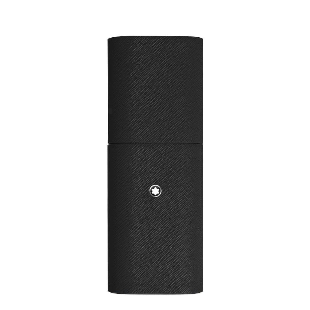 Étui pour 2 Instruments d'Écriture Montblanc en Cuir Sartorial Noir