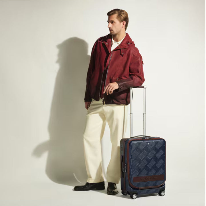 Valise Cabine Montblanc #MY4810 avec Poche Avant, Bleu marine