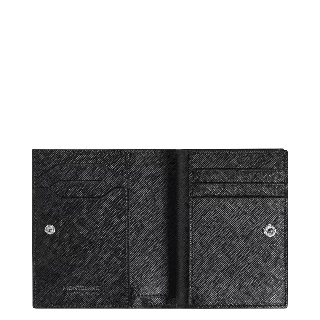 Portefeuille Compact 6cc Zippé Montblanc Sartorial Noir