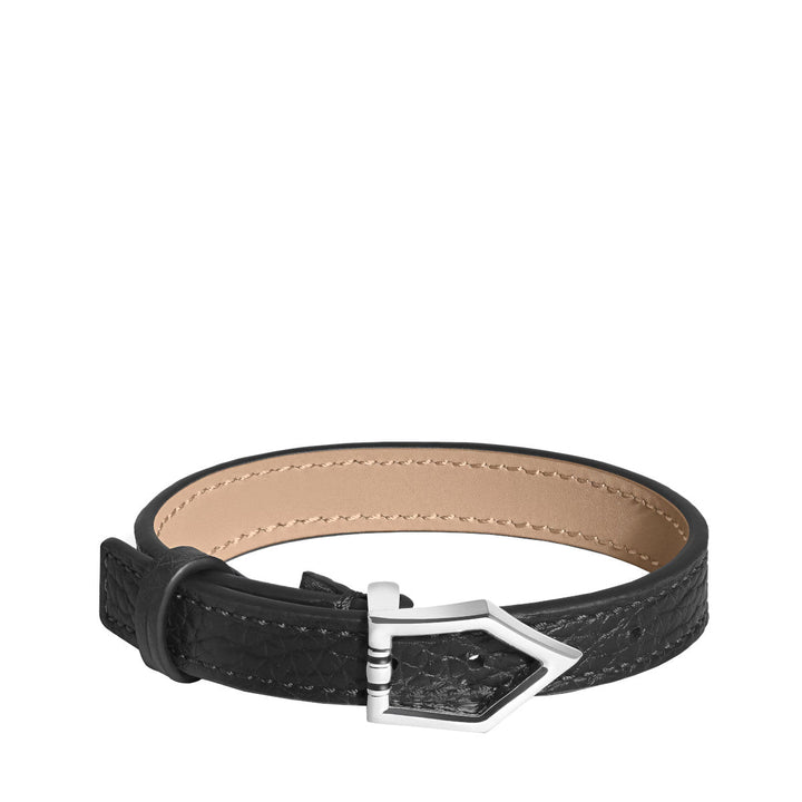Bracelet Ajustable Horseshoe Montblanc grainé noir