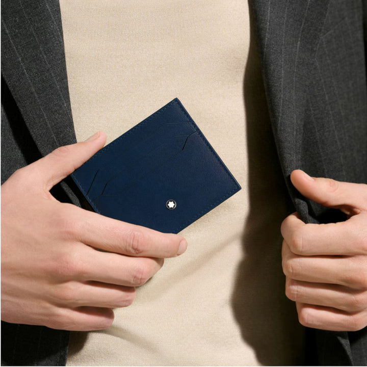 Porte-cartes 6cc Montblanc Meisterstück bleu encre