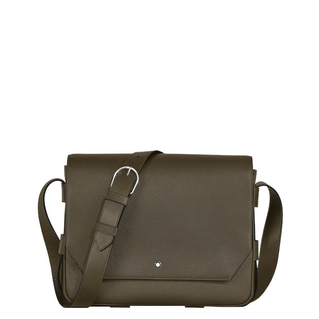 Sac Messenger Montblanc en cuir Sartorial Kaki