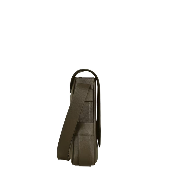 Sac Messenger Montblanc en cuir Sartorial Kaki