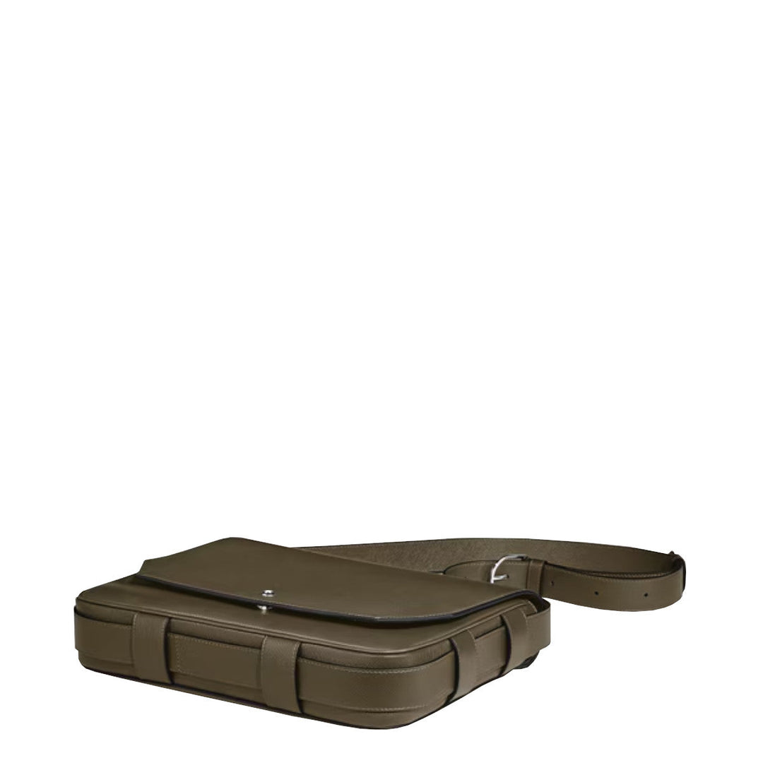 Sac Messenger Montblanc en cuir Sartorial Kaki