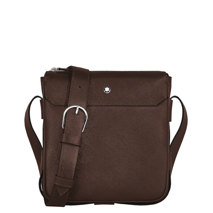 Sac Messenger vertical en cuir Montblanc Sartorial Ébène