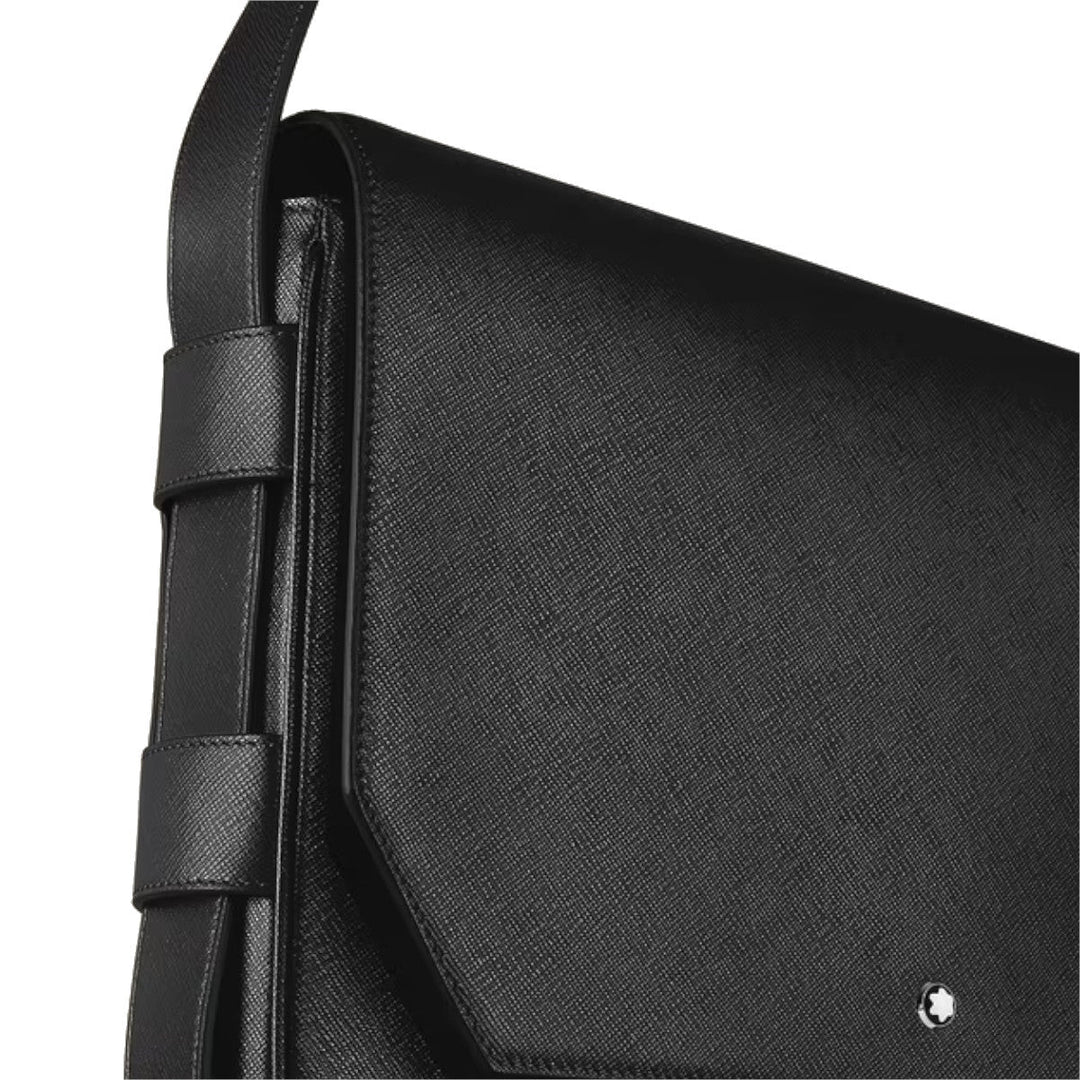 Sac Messenger Montblanc en cuir Sartorial Noir
