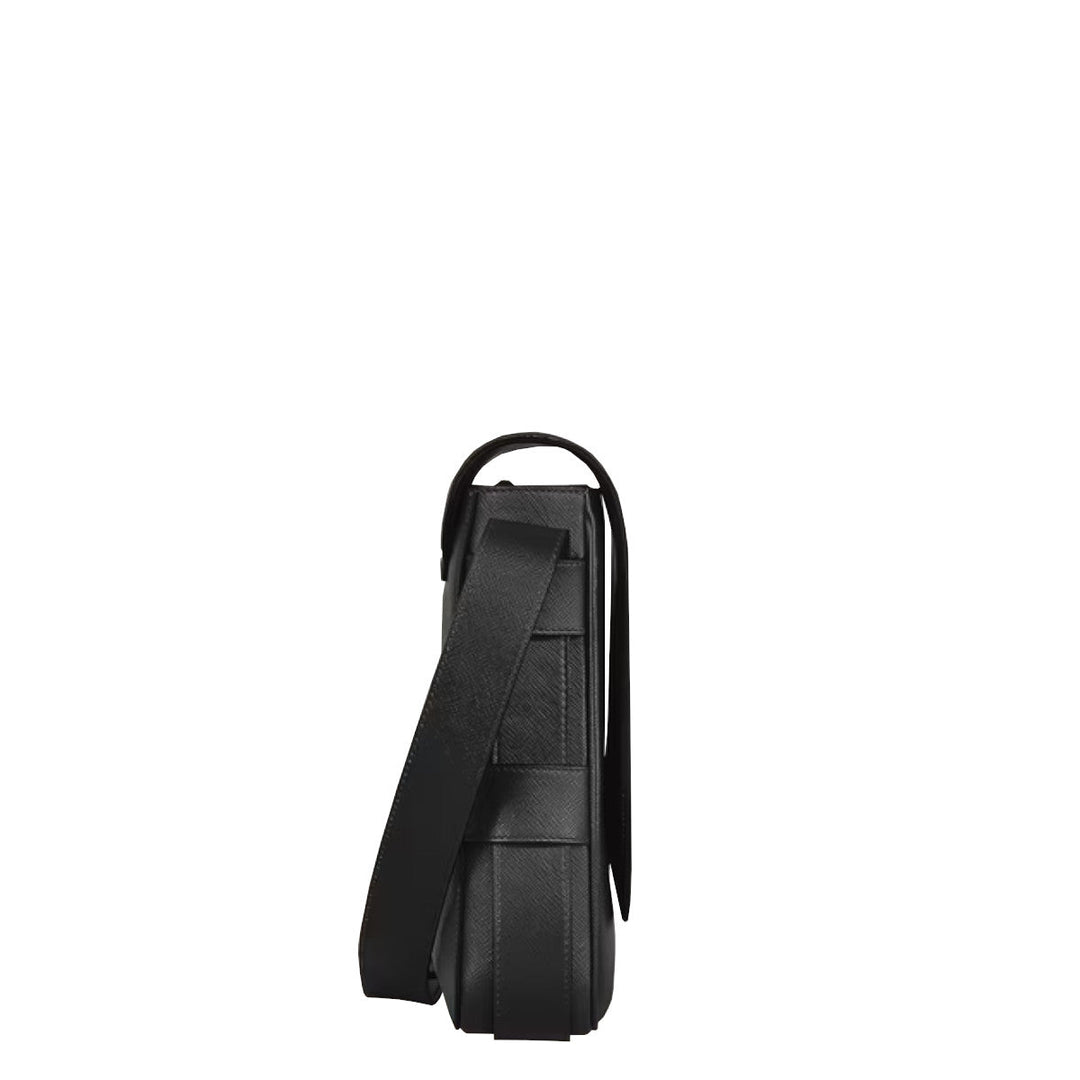 Sac Messenger Montblanc en cuir Sartorial Noir