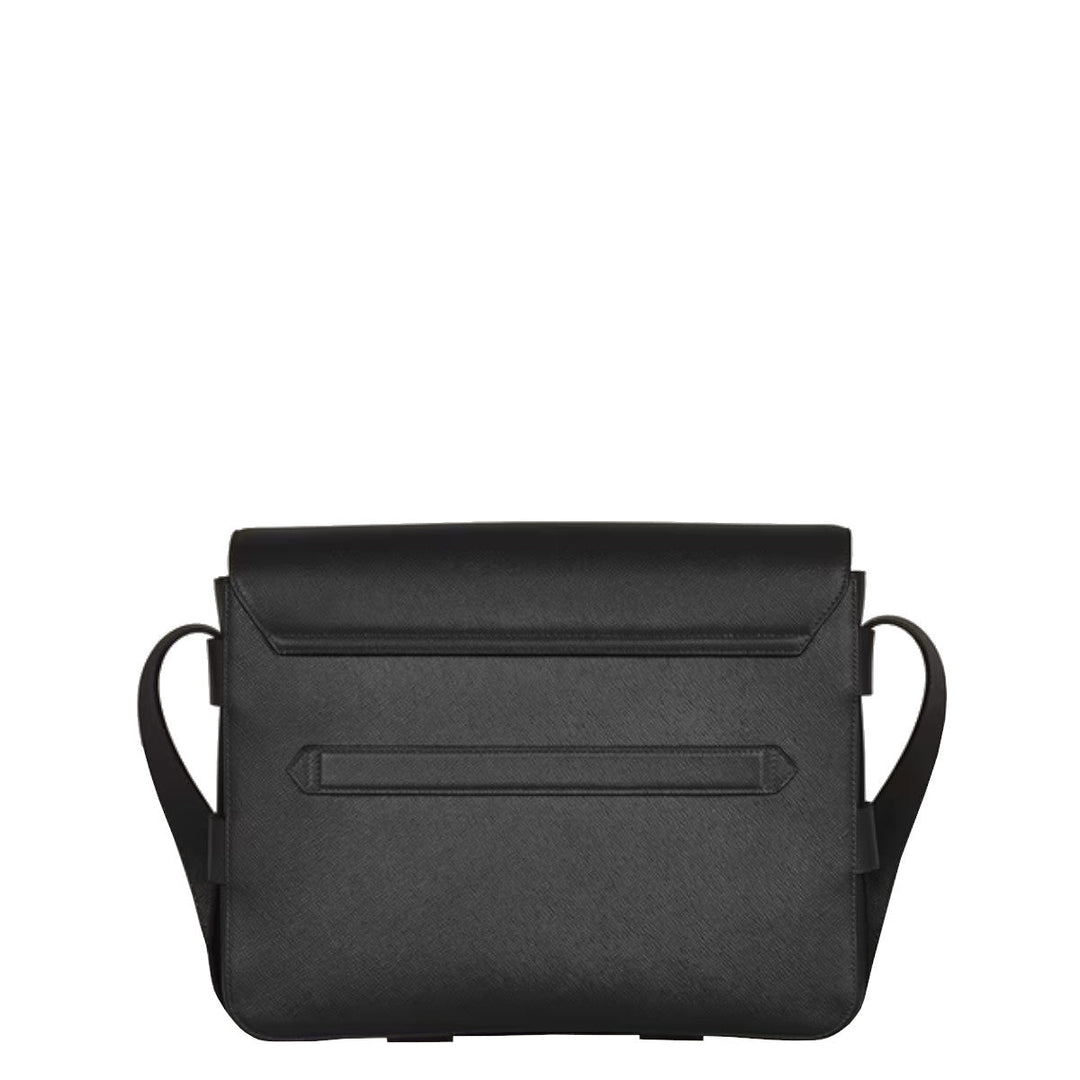 Sac Messenger Montblanc en cuir Sartorial Noir