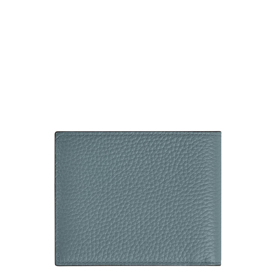 Portefeuille 6cc Montblanc Grainé Bleu