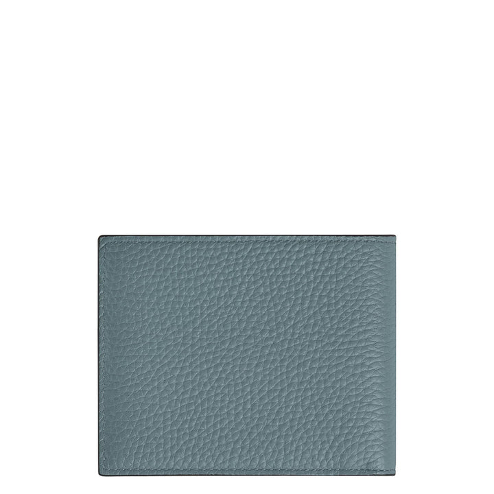 Portefeuille 6cc Montblanc Grainé Bleu