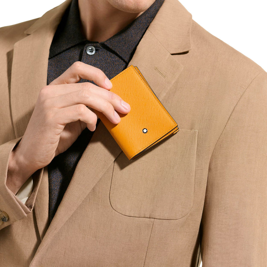 Porte-cartes 4cc Montblanc Sartorial Safran