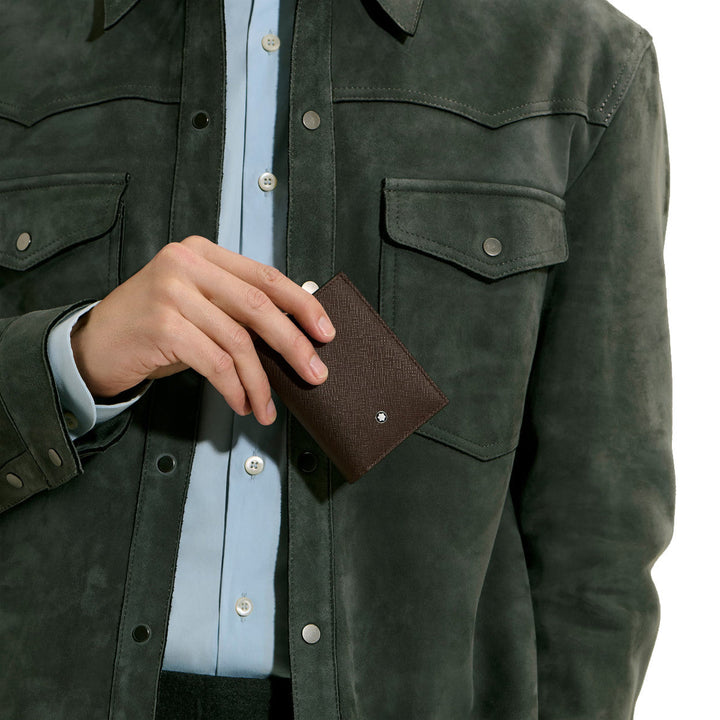 Porte-cartes 4cc Montblanc Sartorial Ébène