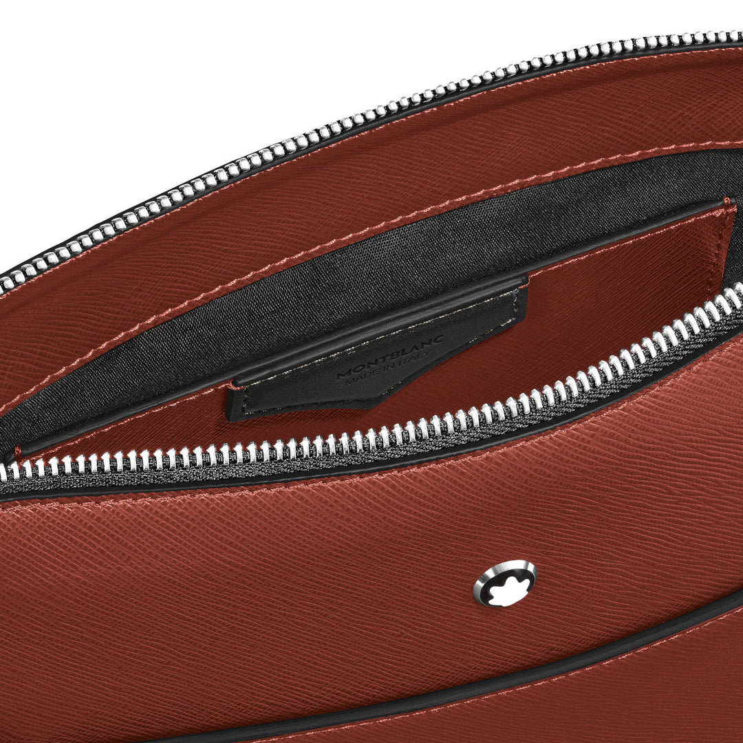 Sac Messenger vertical en cuir Montblanc Sartorial Rouge