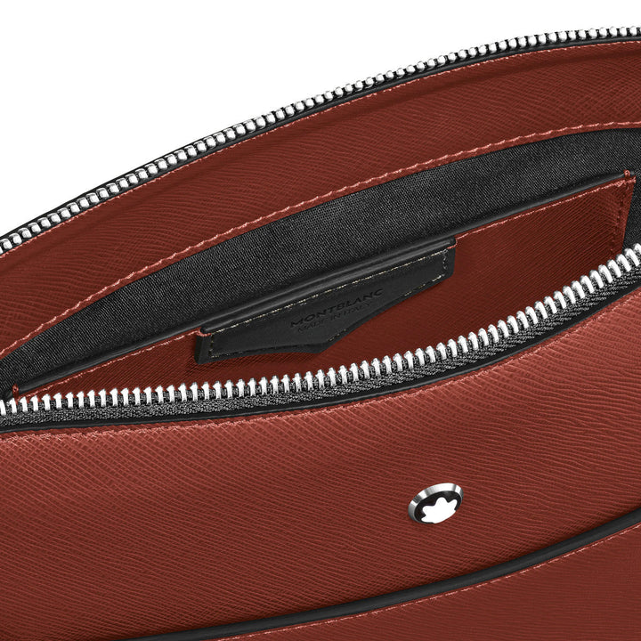 Sac Messenger vertical en cuir Montblanc Sartorial Rouge