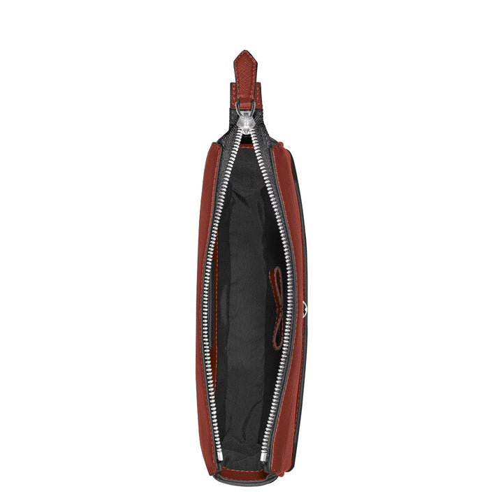 Sac Messenger vertical en cuir Montblanc Sartorial Rouge