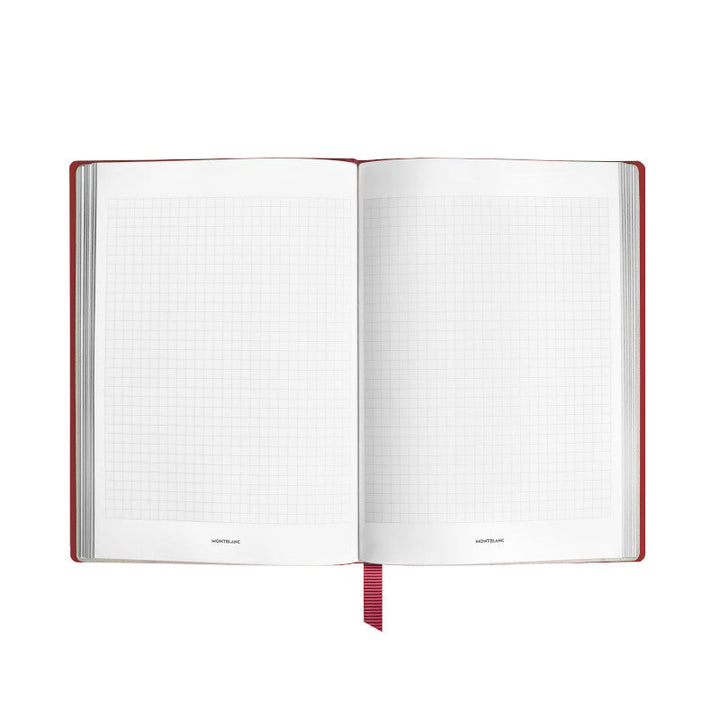 Carnet moyen format en cuir Montblanc Sartorial, pages quadrillées