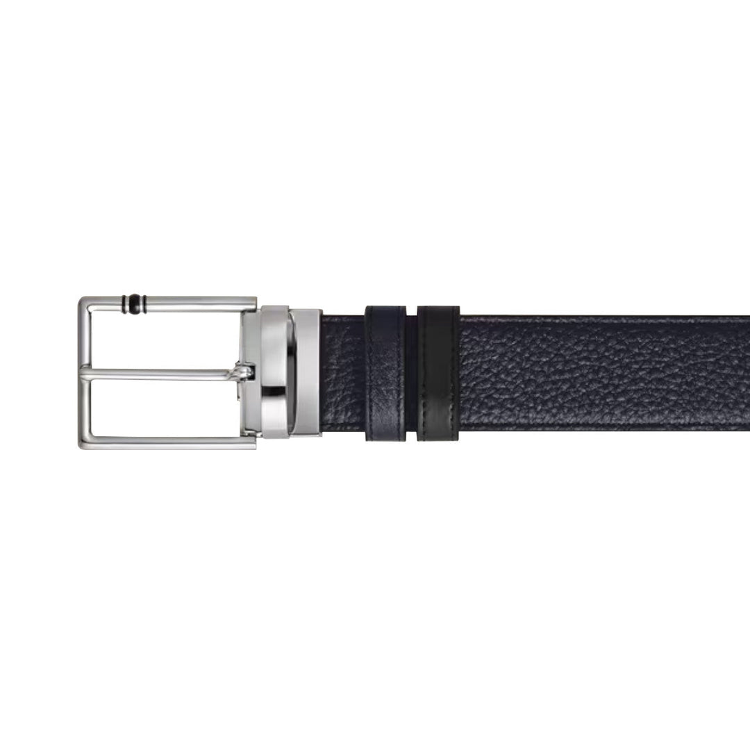 Ceinture Réversible 30 mm à boucle Rectangulaire Montblanc Meisterstück en Cuir Grainé Bleu