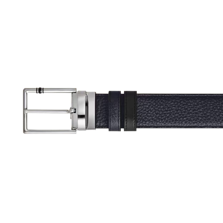 Ceinture Réversible 30 mm à boucle Rectangulaire Montblanc Meisterstück en Cuir Grainé Bleu
