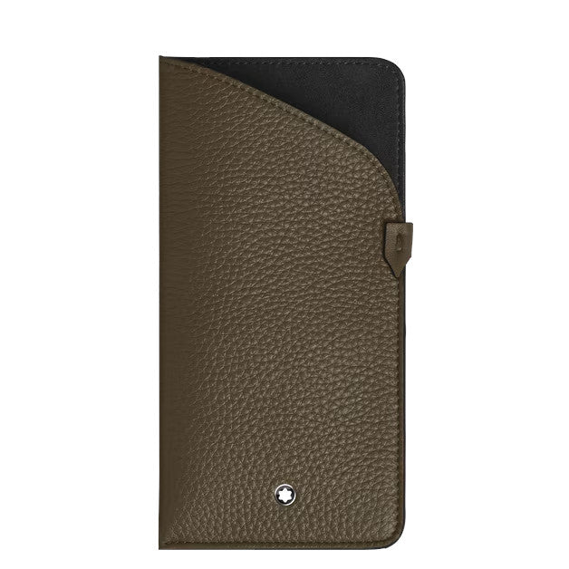 Étui à Lunettes Montblanc en Cuir Grainé Kaki