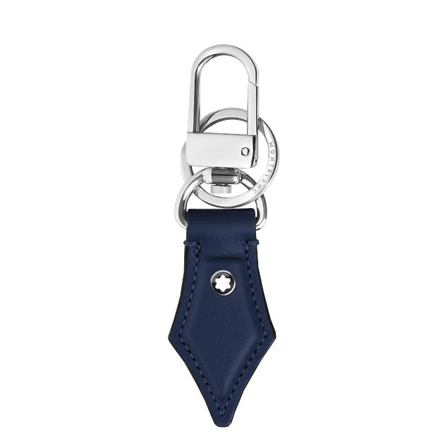 Porte-Clés plume en cuir Montblanc Meisterstück Bleu