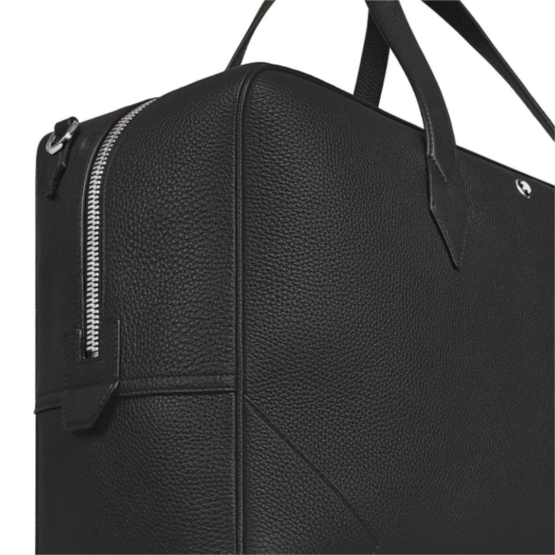 Porte - documentsMontblancSac Weekender 45 en Cuir Grainé Montblanc Noir