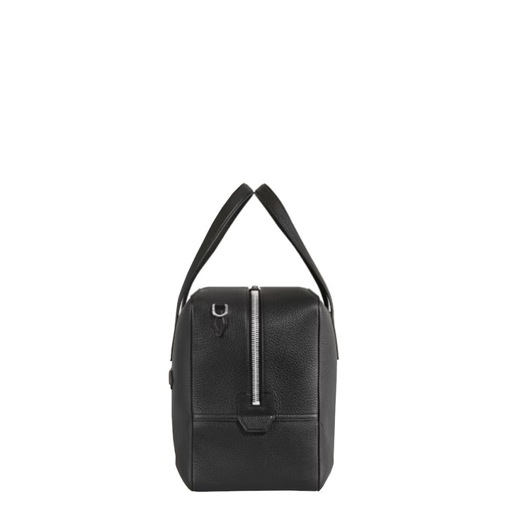 Porte - documentsMontblancSac Weekender 45 en Cuir Grainé Montblanc Noir