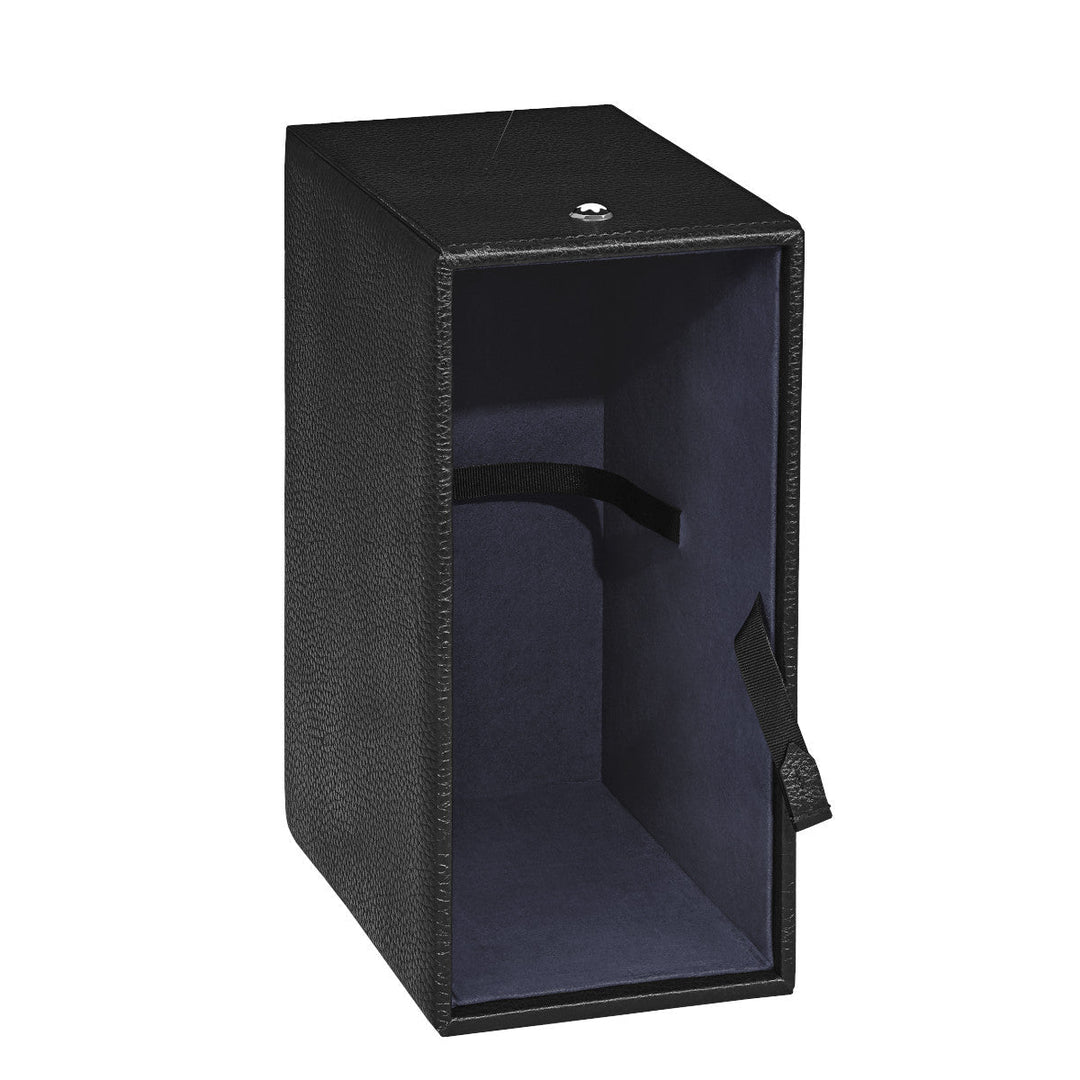 Porte-lettresMontblancCadre profond pour 5 Cahiers Moyen Format en Cuir Grainé Noir