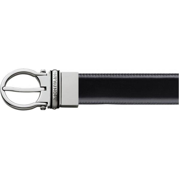 Ceinture Montblanc classique réversible noire/marron - Boutique-Officielle-Montblanc-Cannes