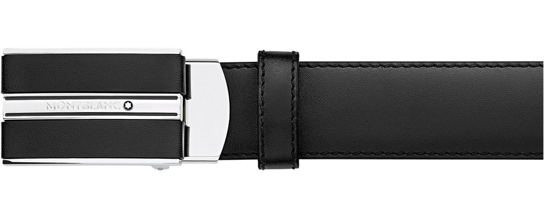 Ceinture Montblanc Affaires Noire Ajustable - Boutique-Officielle-Montblanc-Cannes