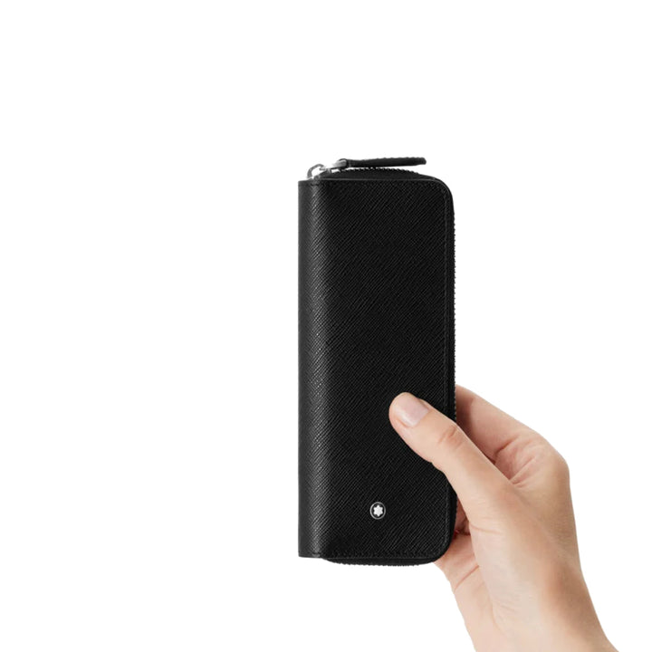 Caso zippato per 2 strumenti di scrittura sartoriale Montblanc