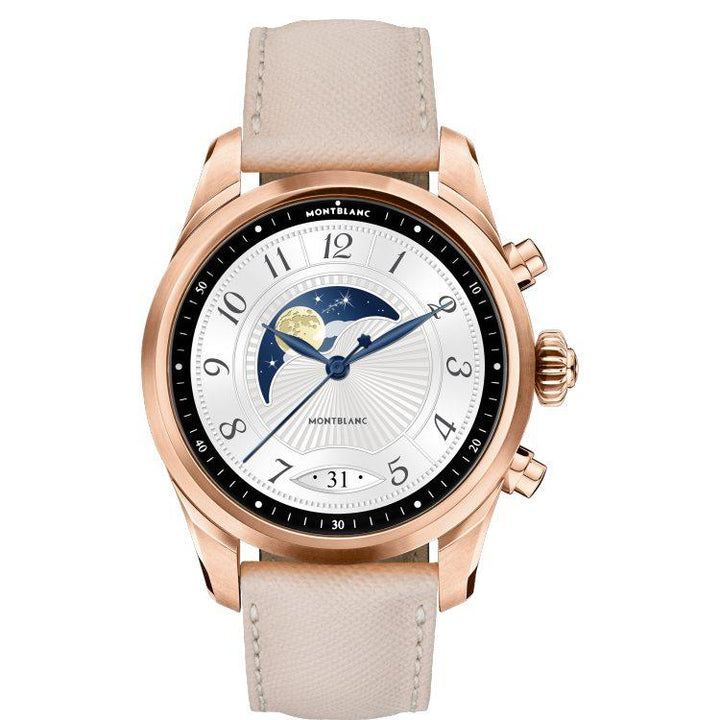 Montblanc Summit 2 gold steel and leather strap Boutique Montblanc Monaco