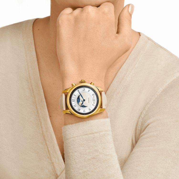 Montblanc Summit 2 gold steel and leather strap Boutique Montblanc Monaco