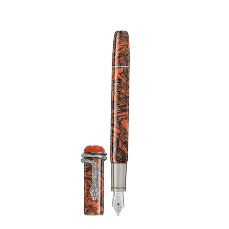 Pen Pen F Montblanc Heritage Red and Black Serpent Marble Special Ed Boutique Montblanc Monaco