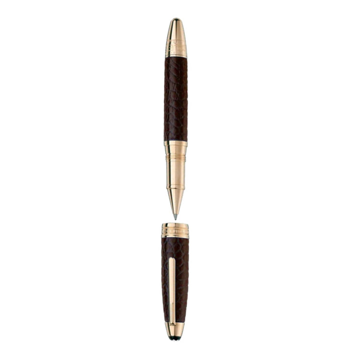 Rollerball Great Masters Exotic Leather en cuir d'alligator marron