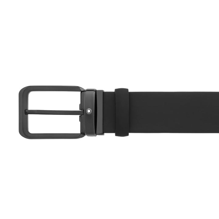 Ceinture Réversible De 35 mm En Cuir Noir