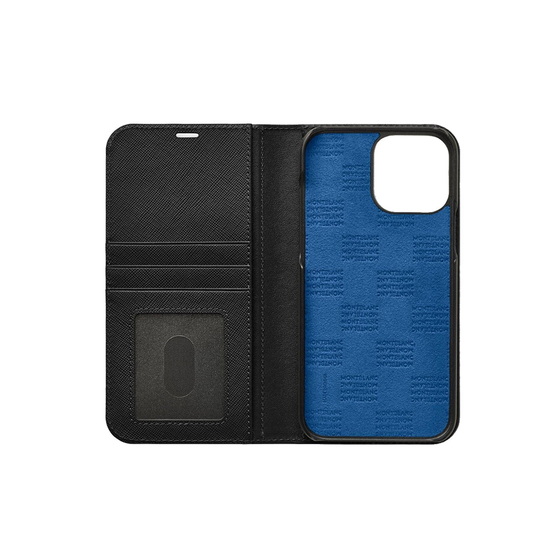 Sartorial Flip Side Cover with 2cc and transparent pocket for Apple iPhone 13 Pro Max