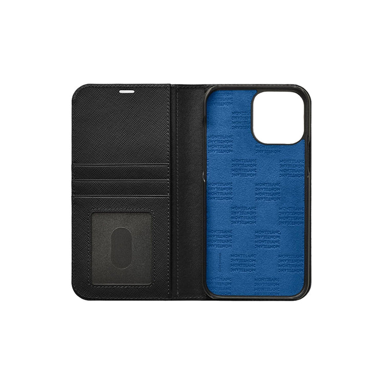 Sartorial Flip Side Cover with 2cc and transparent pocket for Apple iPhone 13 Pro Max