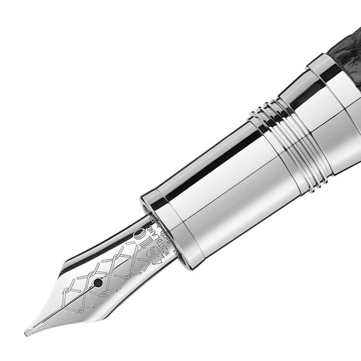 Stylo plume Great Masters Exotic Leather en cuir d'alligator noir - Boutique-Officielle-Montblanc-Cannes