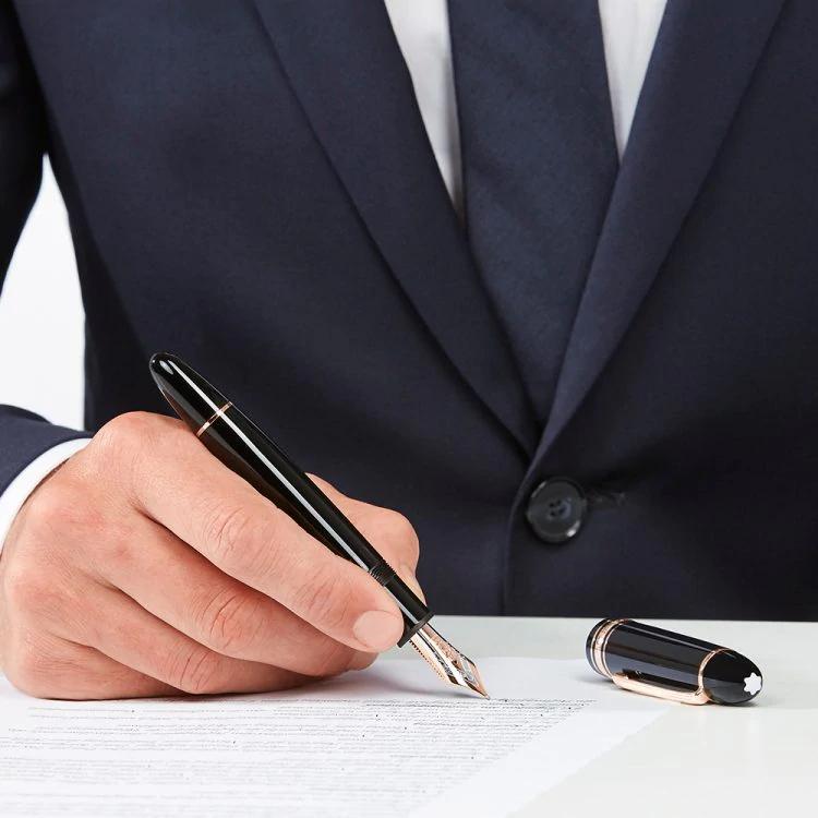 Stylo plume Meisterstück 149 doré or rouge - Boutique-Officielle-Montblanc-Cannes