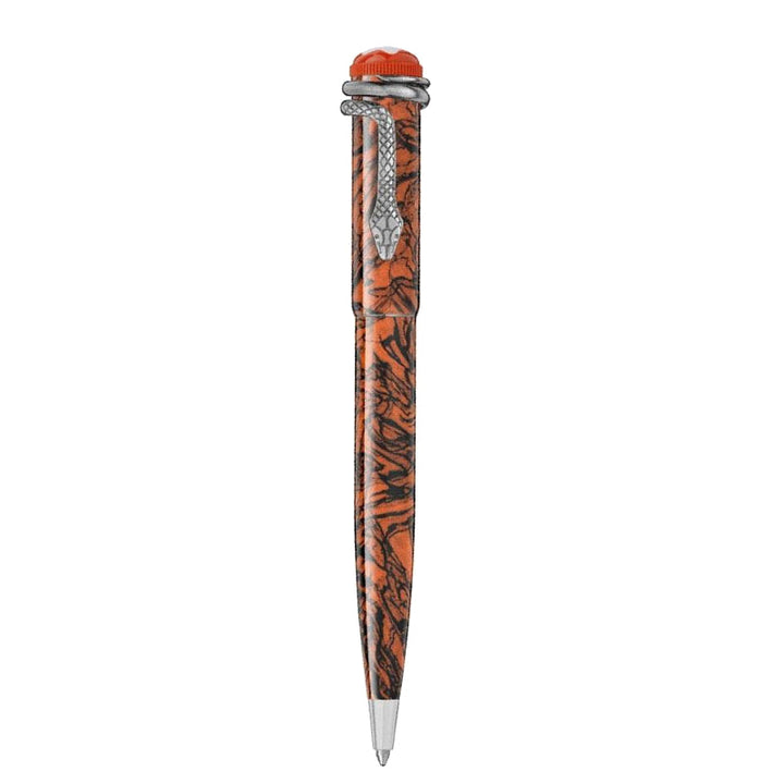 Montblanc Heritage Red et Black Serpent Marble Special Edition ballpoint pen