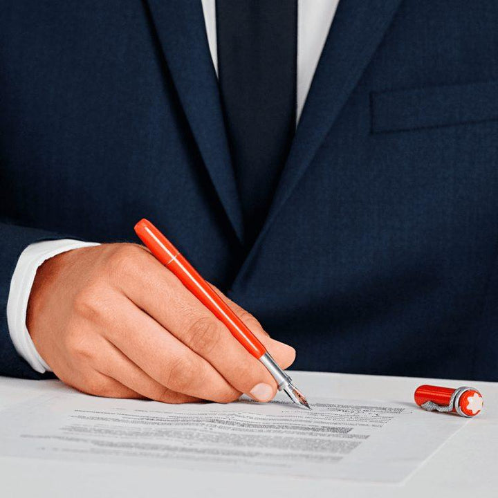 Stilografica Montblanc Heritage Collection Rouge et Noir Edizione Speciale Corail